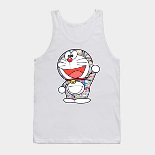 TAKASHI MURAKAMI DORAEMON IN THE FIELD OF FLOWERS Tank Top